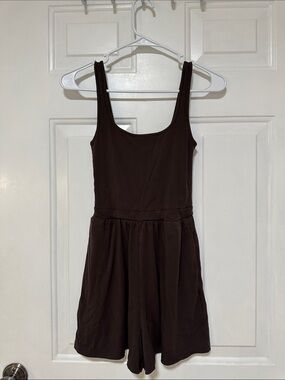 Aritzia Brown Sleeveless Romper